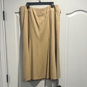 Talbots Classic A-Line Tan Skirt